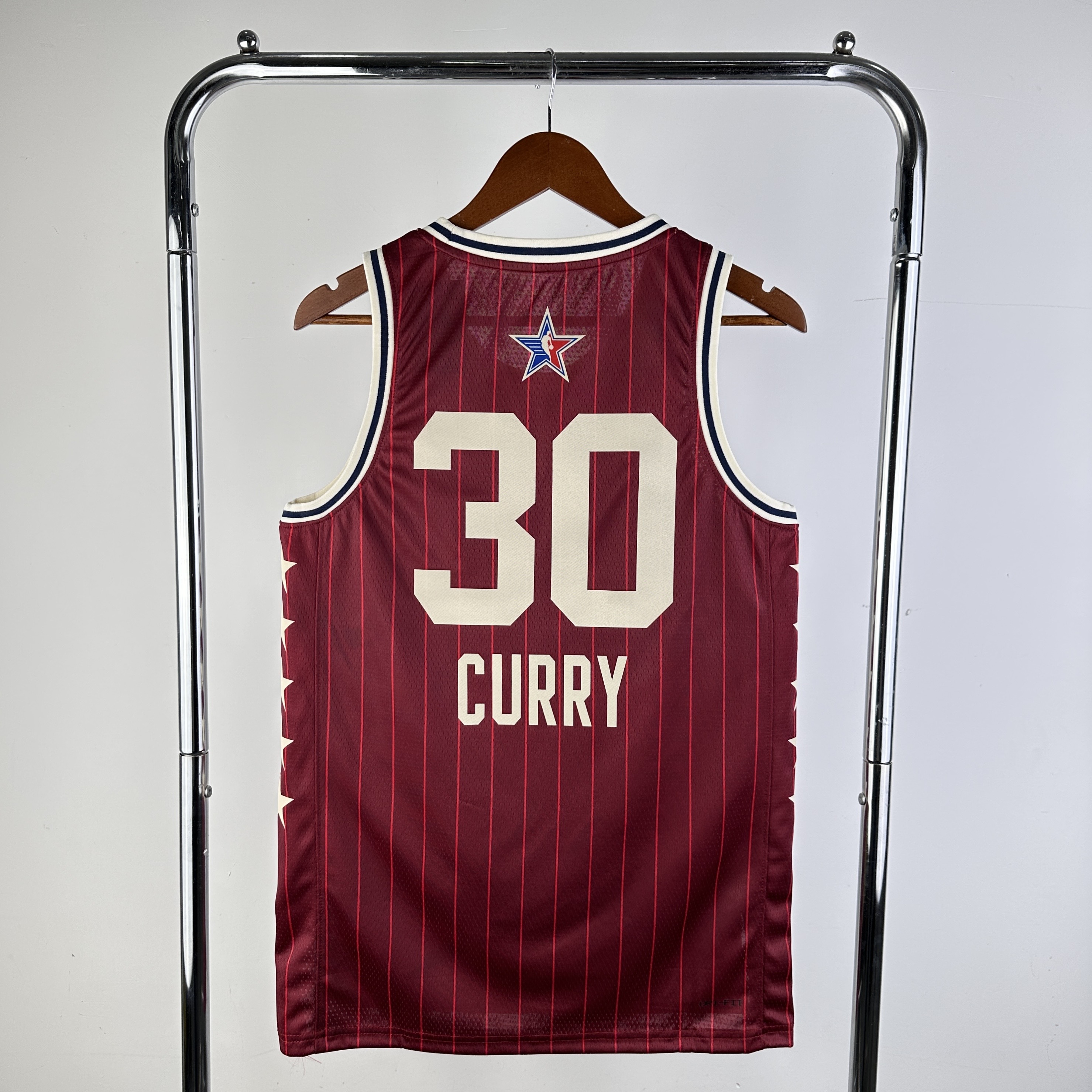 Men All-star season 30 Curry Red 2024 NBA Jersey